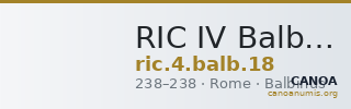 RIC IV Balbinus 18 — CANOA