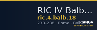 RIC IV Balbinus 18 — CANOA
