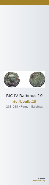 RIC IV Balbinus 19 — CANOA