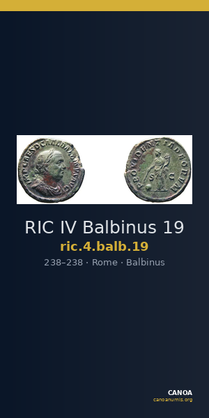 RIC IV Balbinus 19 — CANOA