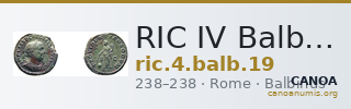 RIC IV Balbinus 19 — CANOA
