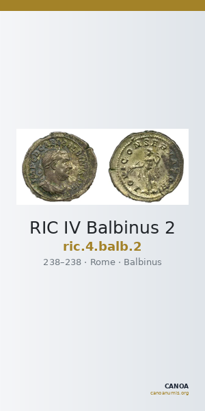 RIC IV Balbinus 2 — CANOA