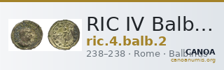 RIC IV Balbinus 2 — CANOA