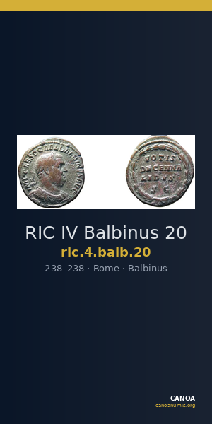 RIC IV Balbinus 20 — CANOA