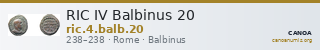 RIC IV Balbinus 20 — CANOA