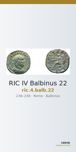 RIC IV Balbinus 22 — CANOA