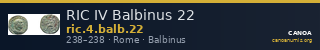 RIC IV Balbinus 22 — CANOA