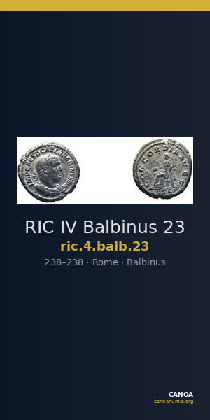 RIC IV Balbinus 23 — CANOA