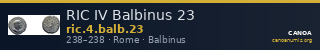 RIC IV Balbinus 23 — CANOA