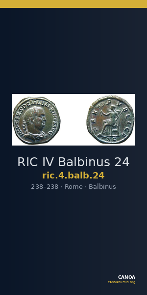 RIC IV Balbinus 24 — CANOA