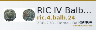 RIC IV Balbinus 24 — CANOA