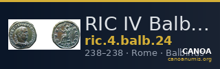 RIC IV Balbinus 24 — CANOA