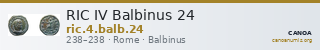 RIC IV Balbinus 24 — CANOA