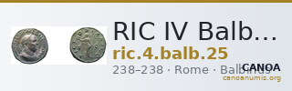RIC IV Balbinus 25 — CANOA