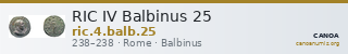 RIC IV Balbinus 25 — CANOA