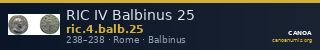 RIC IV Balbinus 25 — CANOA