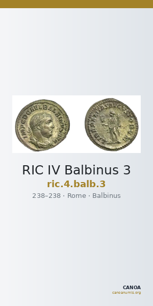 RIC IV Balbinus 3 — CANOA