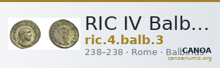 RIC IV Balbinus 3 — CANOA