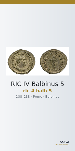 RIC IV Balbinus 5 — CANOA