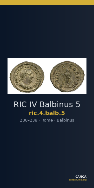 RIC IV Balbinus 5 — CANOA