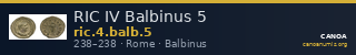 RIC IV Balbinus 5 — CANOA