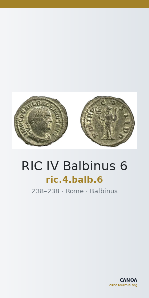 RIC IV Balbinus 6 — CANOA