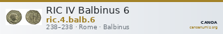 RIC IV Balbinus 6 — CANOA