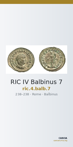 RIC IV Balbinus 7 — CANOA