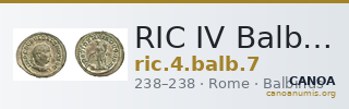 RIC IV Balbinus 7 — CANOA