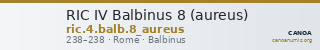 RIC IV Balbinus 8 (aureus) — CANOA