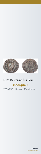 RIC IV Caecilia Paulina 1 — CANOA