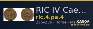RIC IV Caecilia Paulina 4 — CANOA