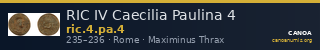RIC IV Caecilia Paulina 4 — CANOA
