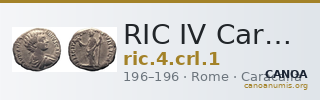RIC IV Caracalla 1 — CANOA