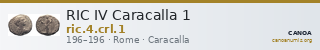 RIC IV Caracalla 1 — CANOA