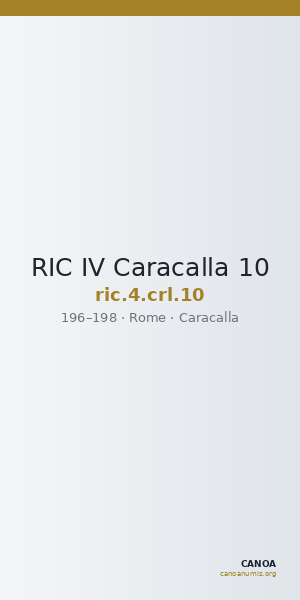 RIC IV Caracalla 10 — CANOA