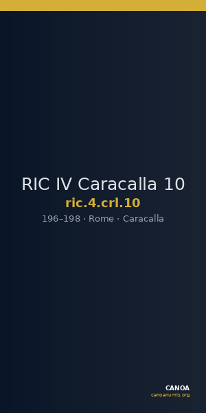 RIC IV Caracalla 10 — CANOA