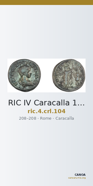 RIC IV Caracalla 104 — CANOA