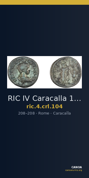 RIC IV Caracalla 104 — CANOA