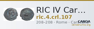 RIC IV Caracalla 107 — CANOA