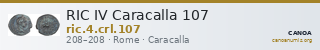 RIC IV Caracalla 107 — CANOA