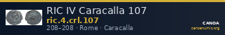 RIC IV Caracalla 107 — CANOA