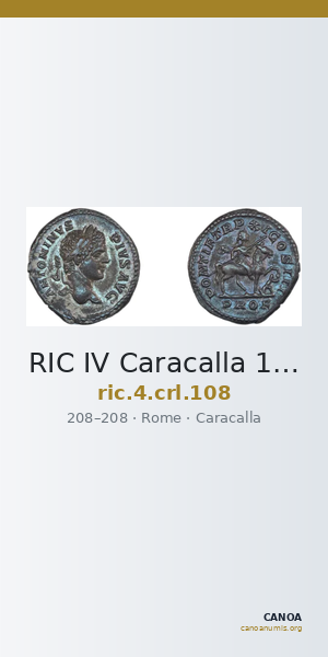 RIC IV Caracalla 108 — CANOA