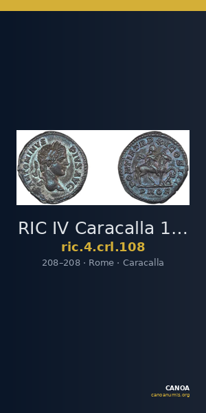 RIC IV Caracalla 108 — CANOA