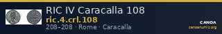 RIC IV Caracalla 108 — CANOA