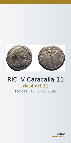 RIC IV Caracalla 11 — CANOA