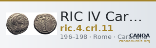 RIC IV Caracalla 11 — CANOA