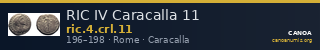 RIC IV Caracalla 11 — CANOA