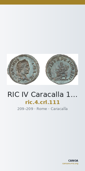 RIC IV Caracalla 111 — CANOA
