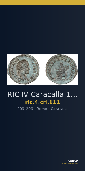 RIC IV Caracalla 111 — CANOA